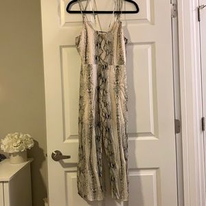 South Moon Under Abbeline flowy snakeskin jumpsuit